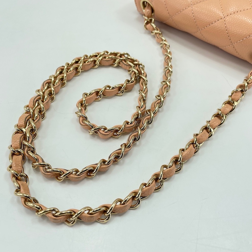 Chanel Mini Matelassé Shoulder Bag, Orange - Picture 10 of 13